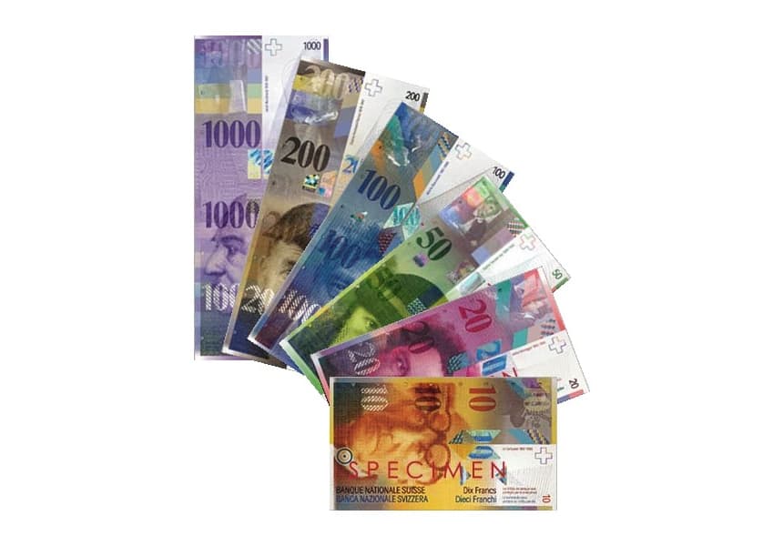 第8世代スイスフラン紙幣