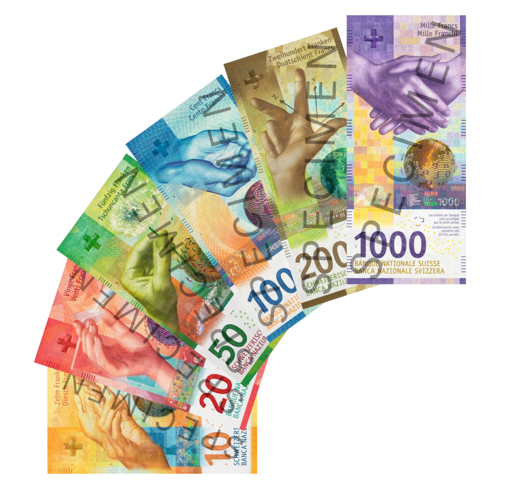 第9世代スイスフラン紙幣