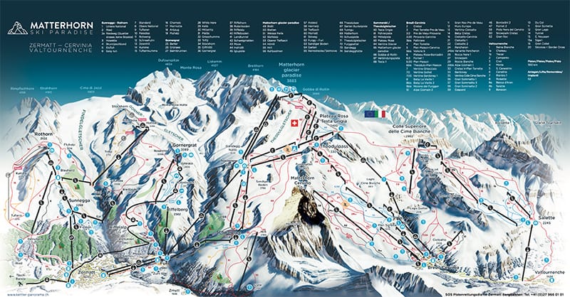 ツェルマット・スキーマップ