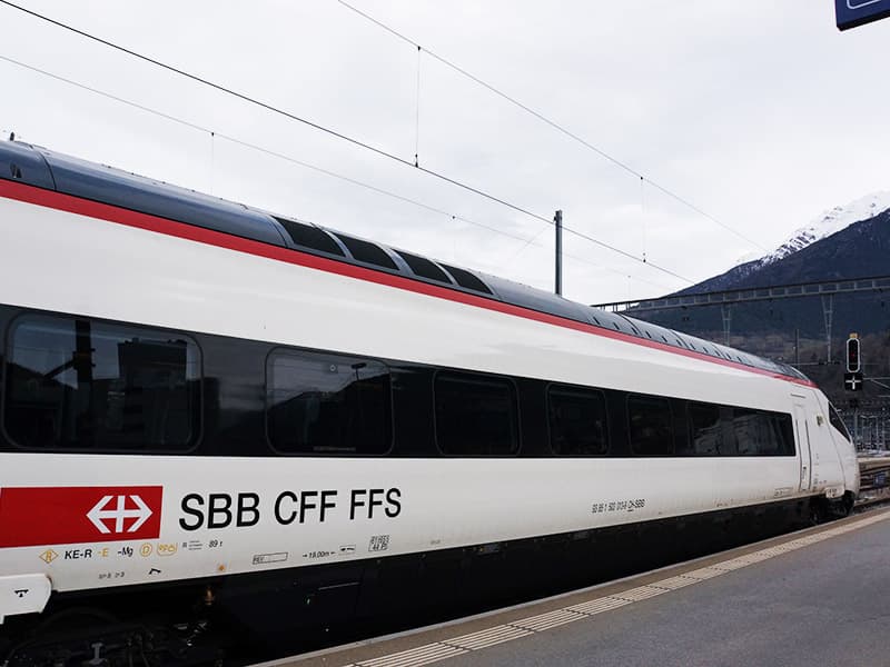 TRENITALIAとSBB共同運行のユーロシティ